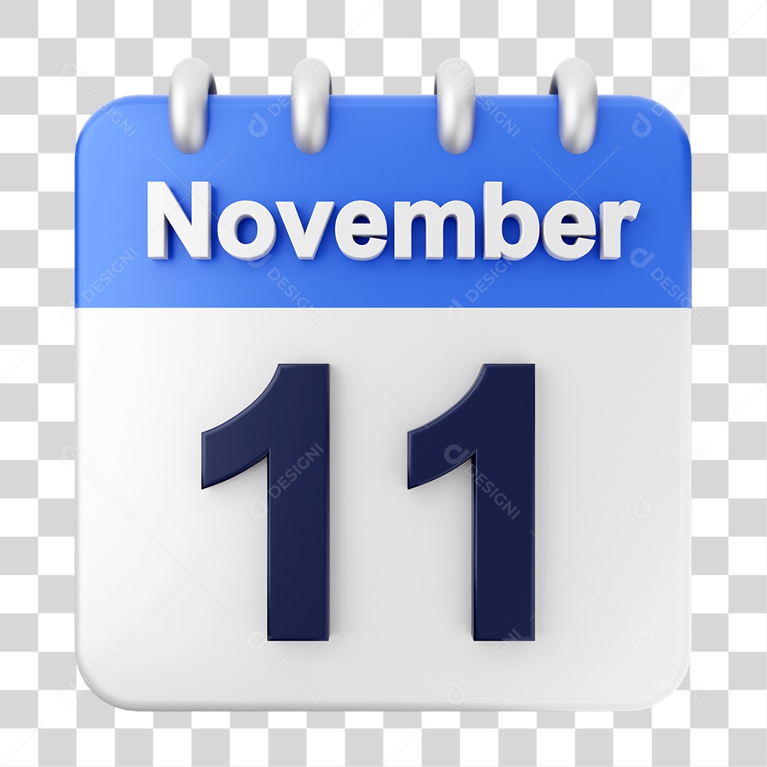 Calendar 11 November PNG Transparent