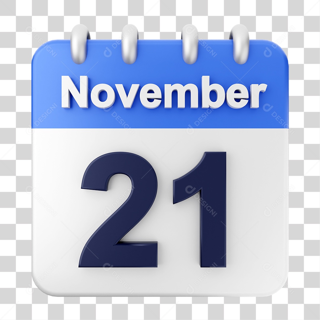 Calendar 21 November PNG Transparent