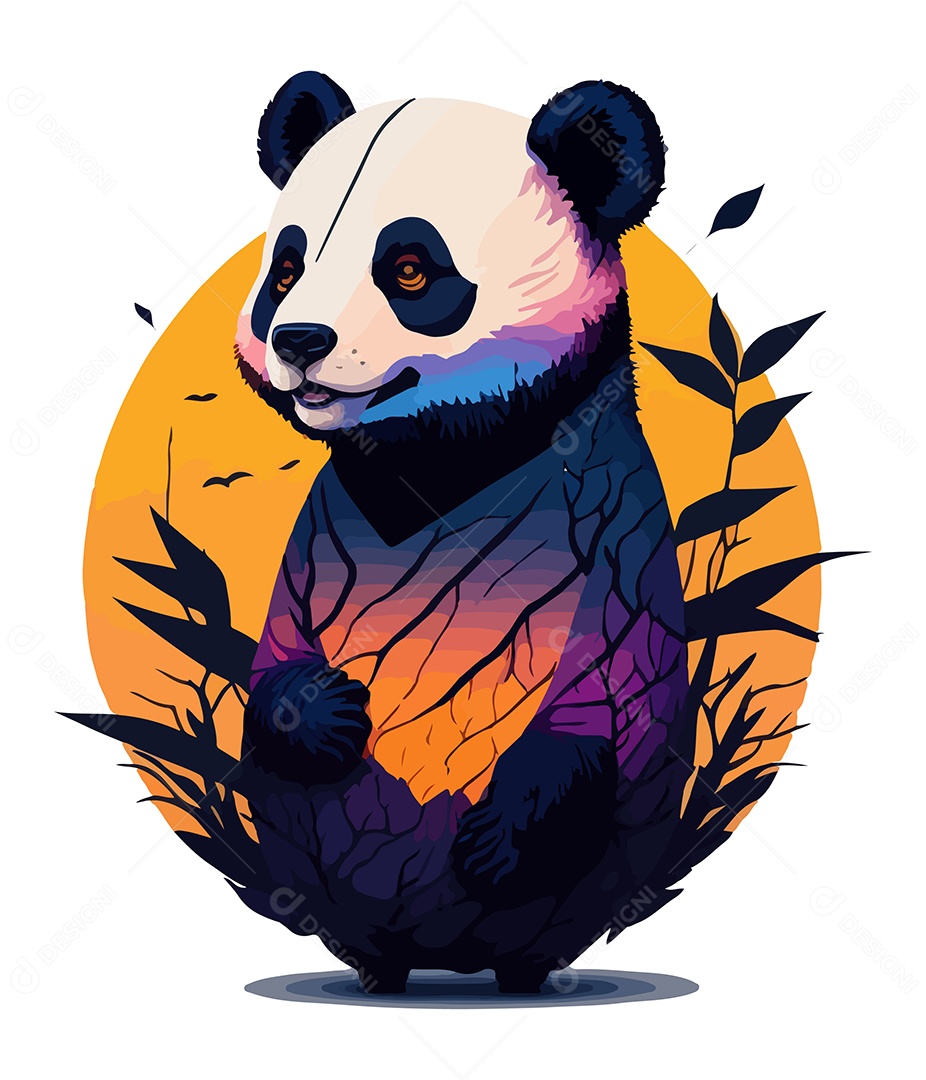 Panda Urso Desenho Cartoon Estilo Realista Png E Eps PNG , Panda, Urso,  Animal Imagem PNG e Vetor Para Download Gratuito