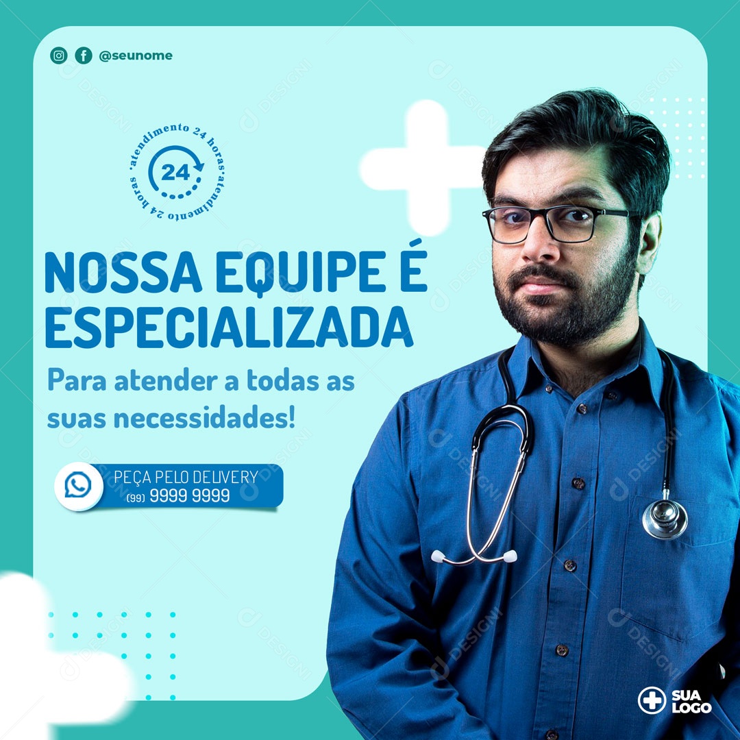 Equipe Especializada Para Atender Todas Suas Necessidades Social Medias Psd Editável Download 1789