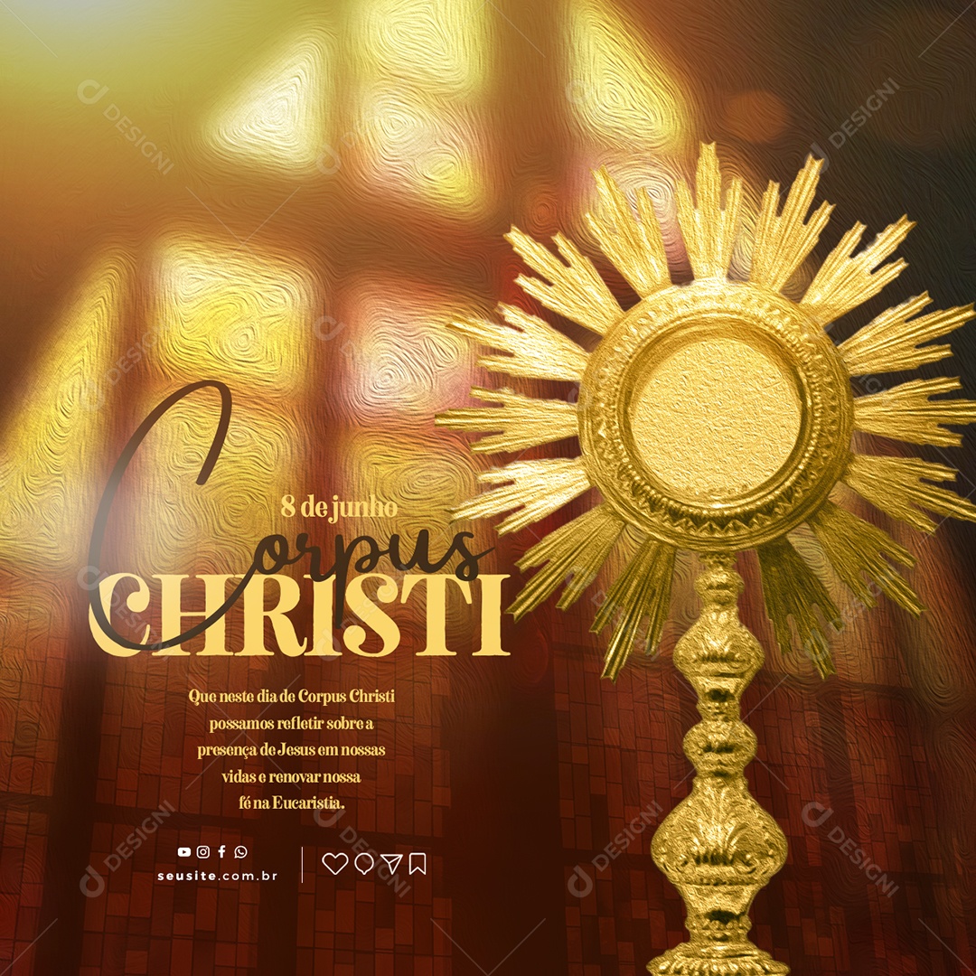 Social Media Corpus Christi June 8th Editable PSD