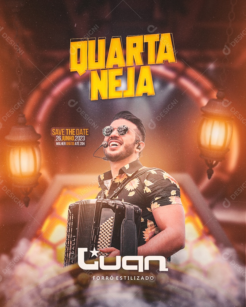 Quarta Neja Flyer Luan Social Media PSD Editável