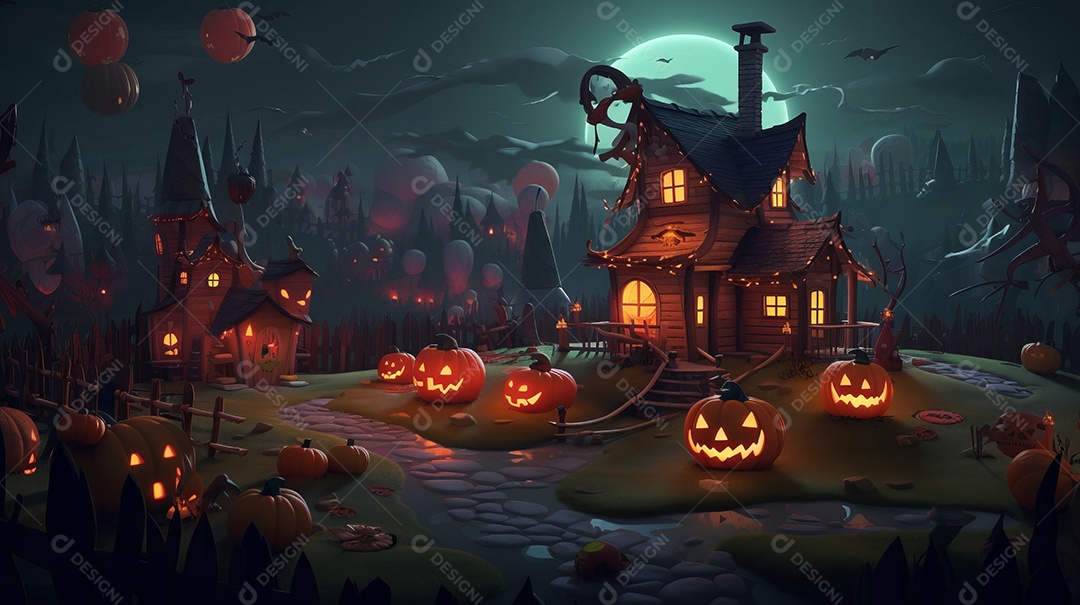 Cenário de Halloween. [download] - Designi