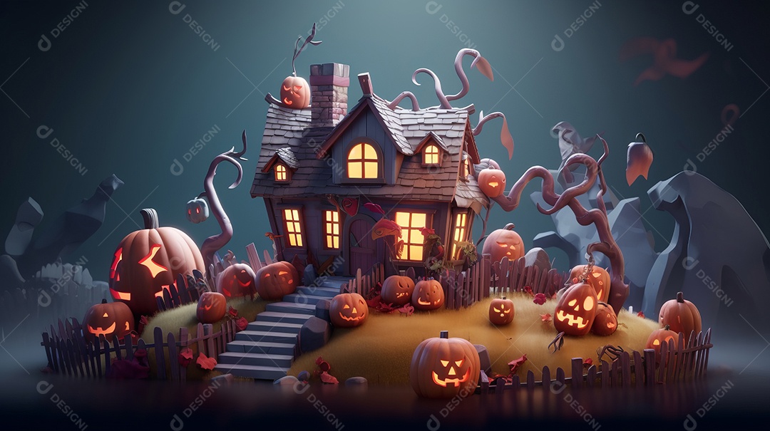 Cenário de Halloween. [download] - Designi