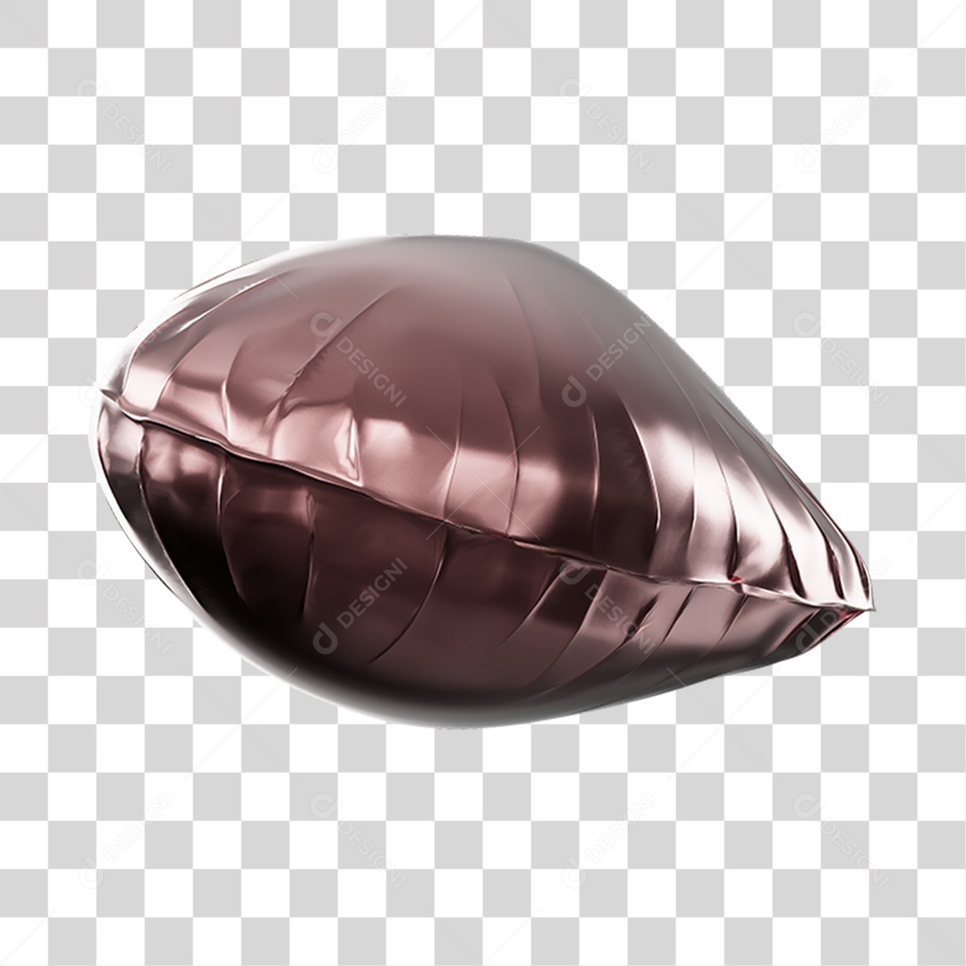 Balão Dobras Deitado Elemento 3D PNG Transparente