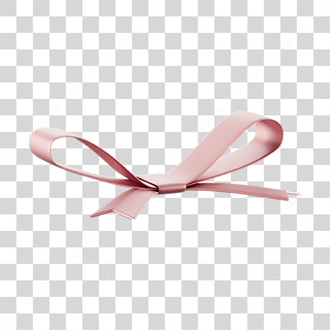 Pink Gift Box Ribbon Transparent 3D PNG Element