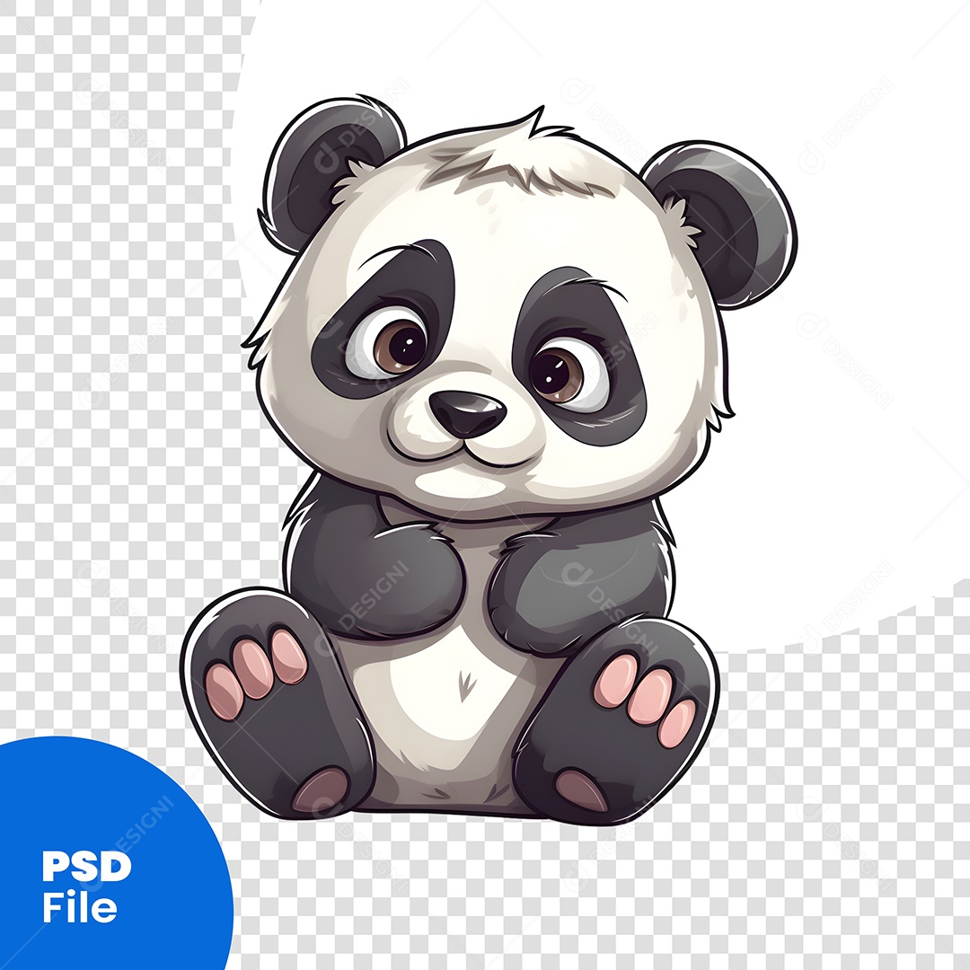 Como desenhar um urso panda fofinho, passo a passo!