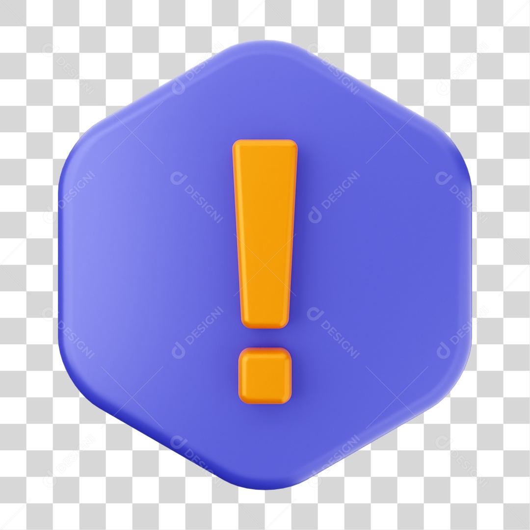 Placa de Cuidado Alerta PNG Transparente