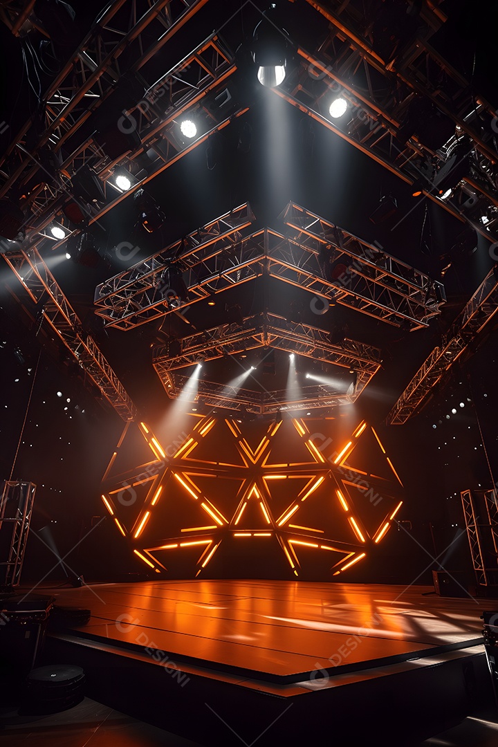Cenário de palco com luzes [download] - Designi
