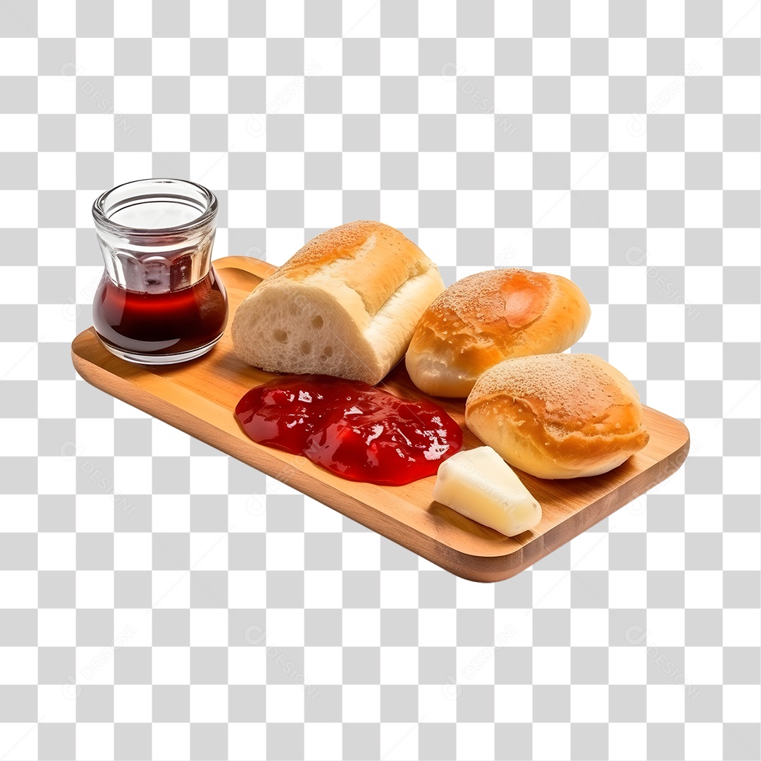 Pão Com Geleia E Queijo PNG Transparente