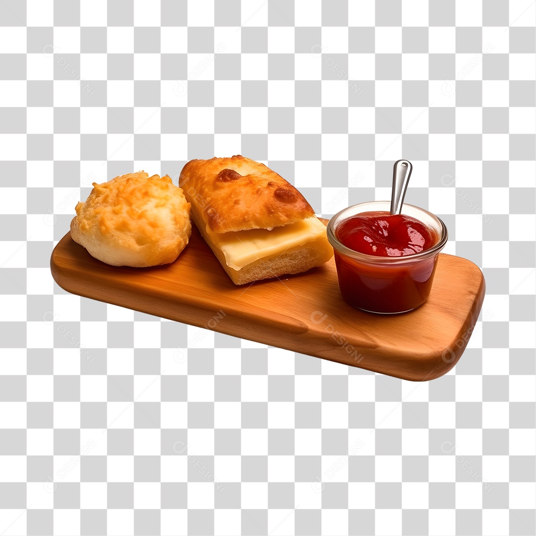 Pão Com Geleia E Queijo PNG Transparente