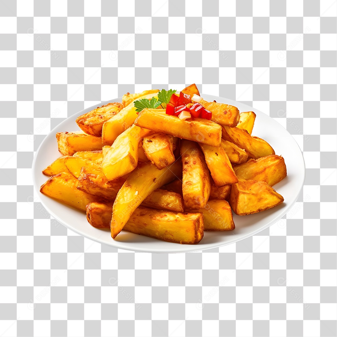 Prato De batata Frita Batata Frita PNG Transparente