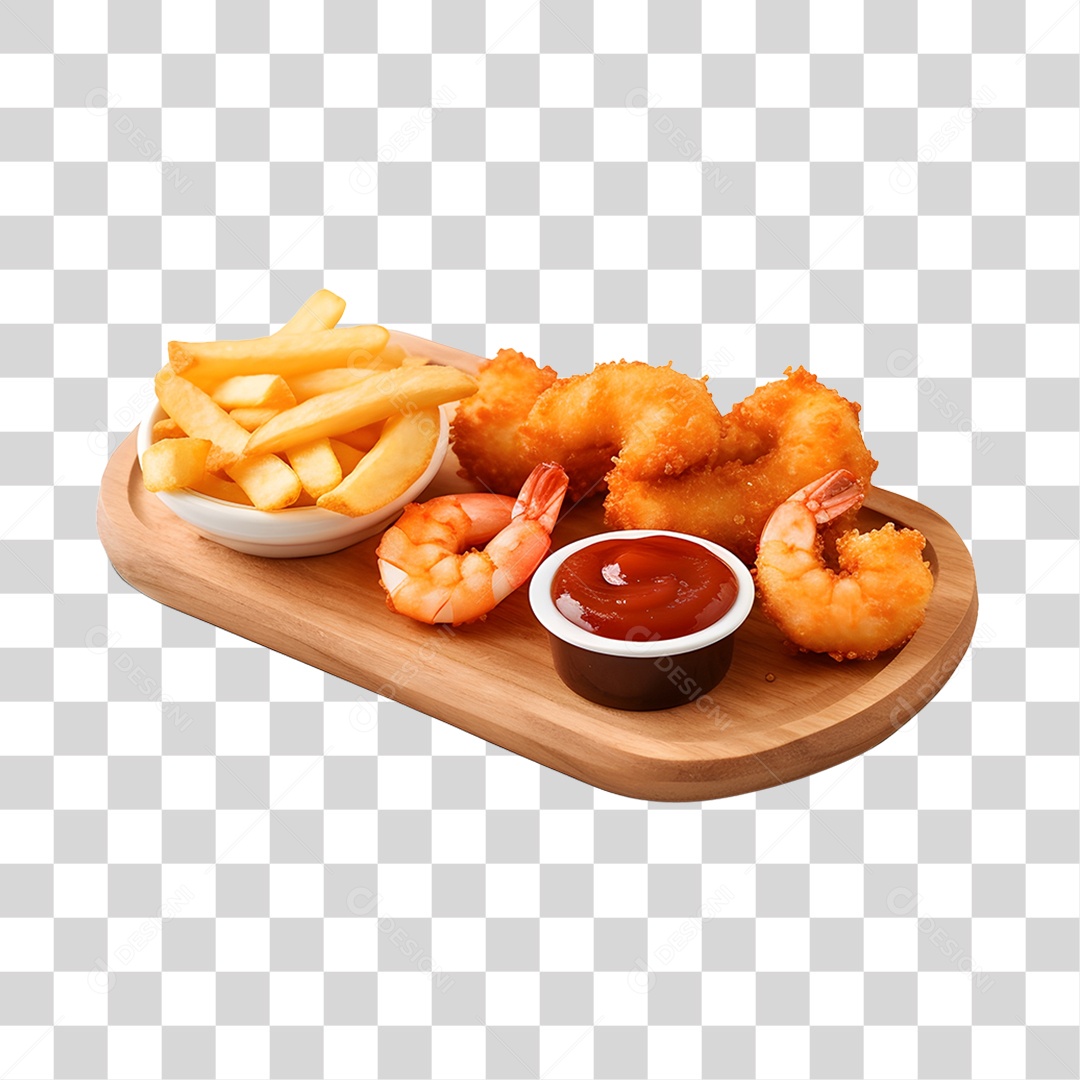 Portion Of Shrimp With Sauce Transparent PNG