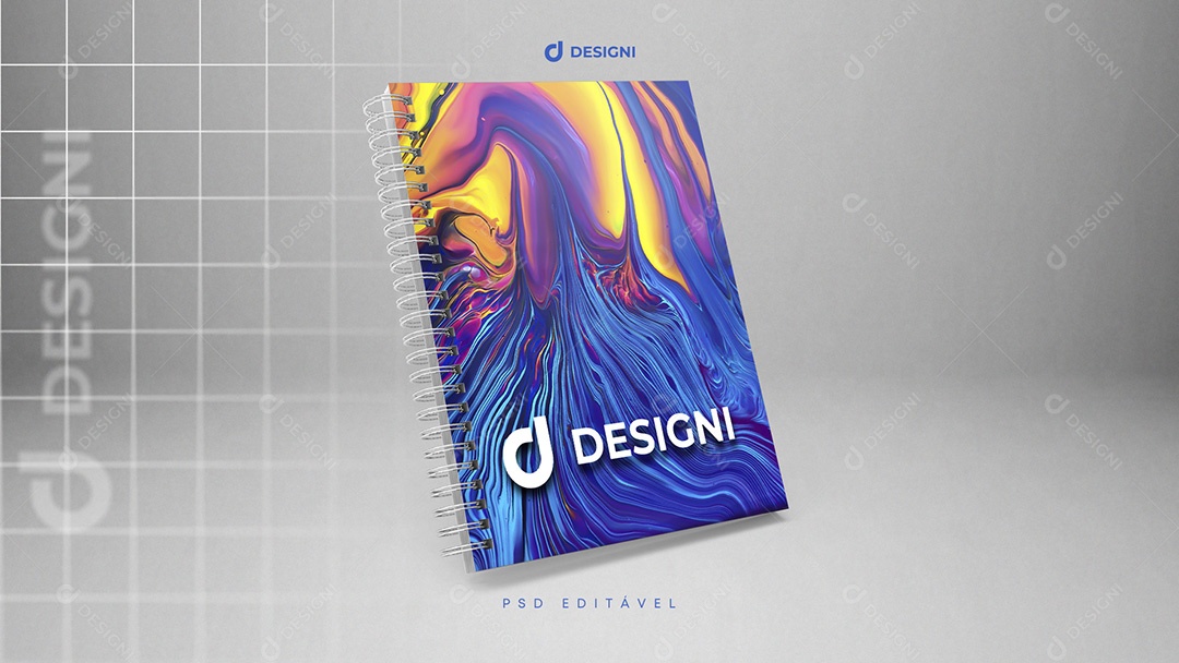 Mockup De Caderno Designi PSD Editável