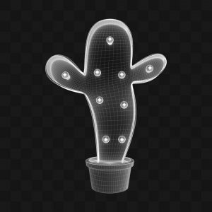 Cactus Iluminado - Modelo 3D