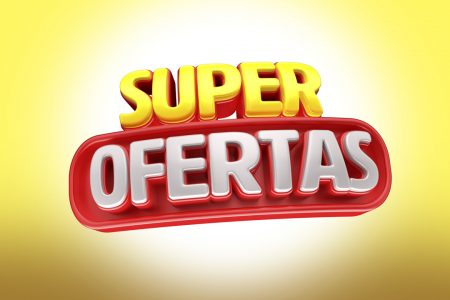 Selo 3D Super Ofertas Para Composição PSD [download] - Designi