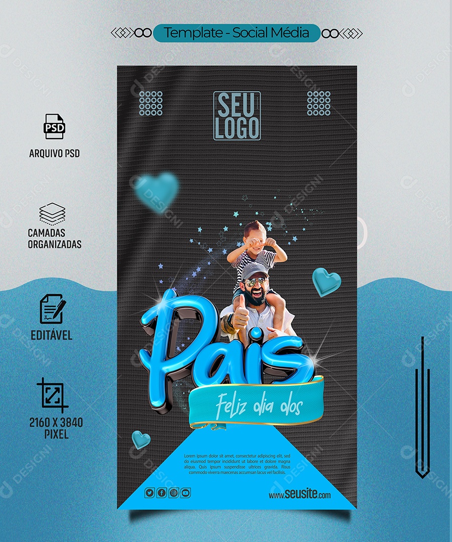 Story Feliz Dia Dos Pais Social Media Psd Editável Download Designi 4348