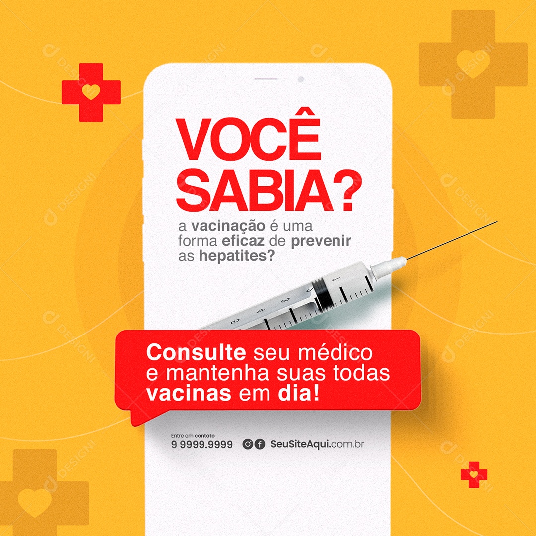 Campanha Publicitária Julho Amarelo Consulte Seu Médico Social Media PSD Editável