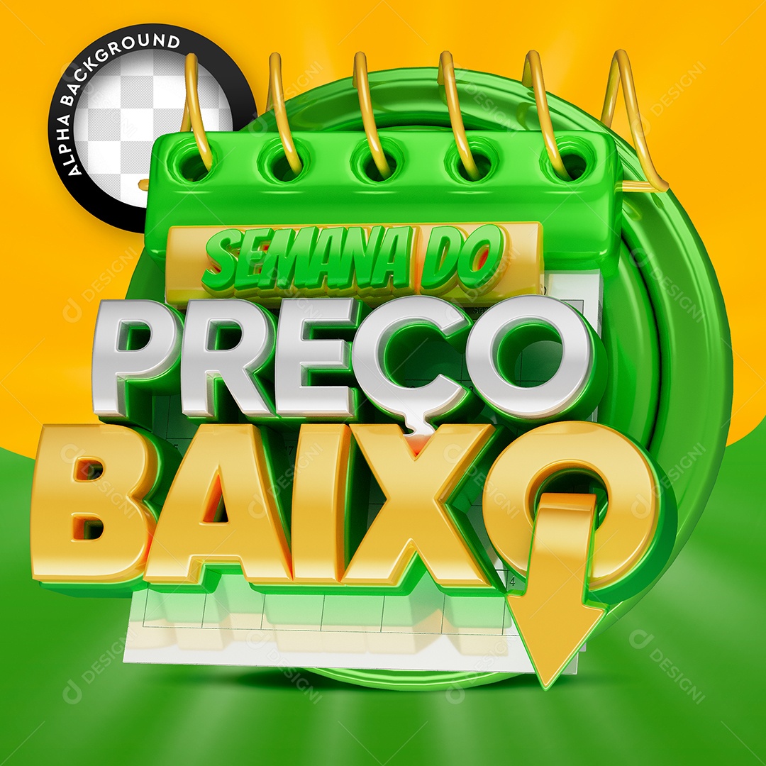 Selo 3d Semana Do Preço Baixo Composição Psd Download Designi 4249