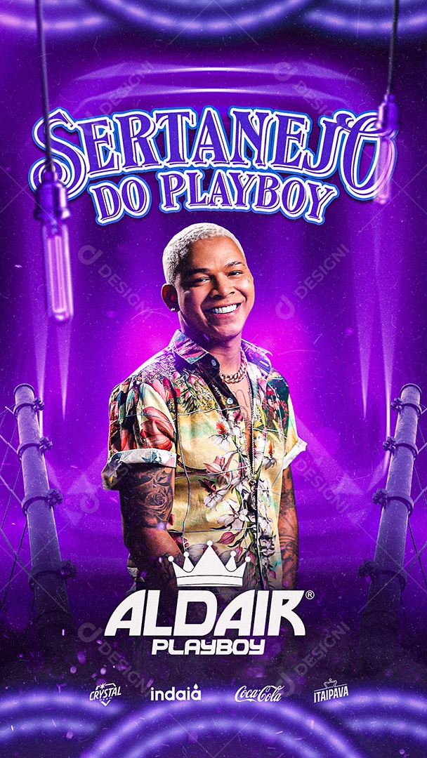 Story Sertanejo Do Playboy Flyer Aldair Playboy Social Media PSD Editável