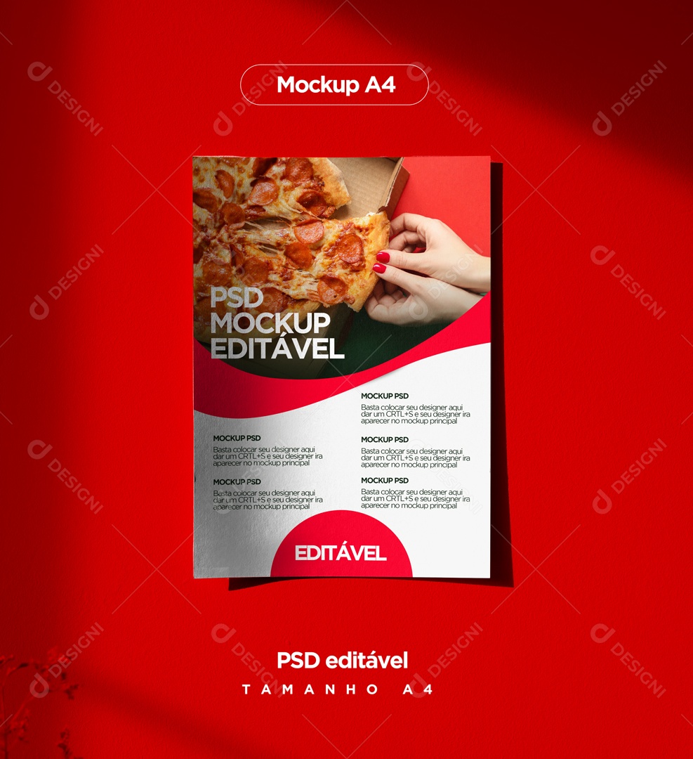 Mockup Cardápio De Pizzaria PSD Editável [download] - Designi