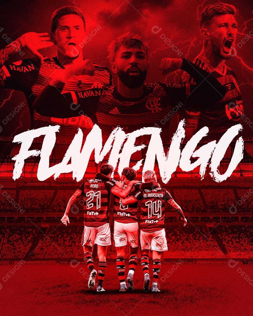 Matchday Tallyson (Flamengo) em 2023  Design de football, Futebol, Flamengo