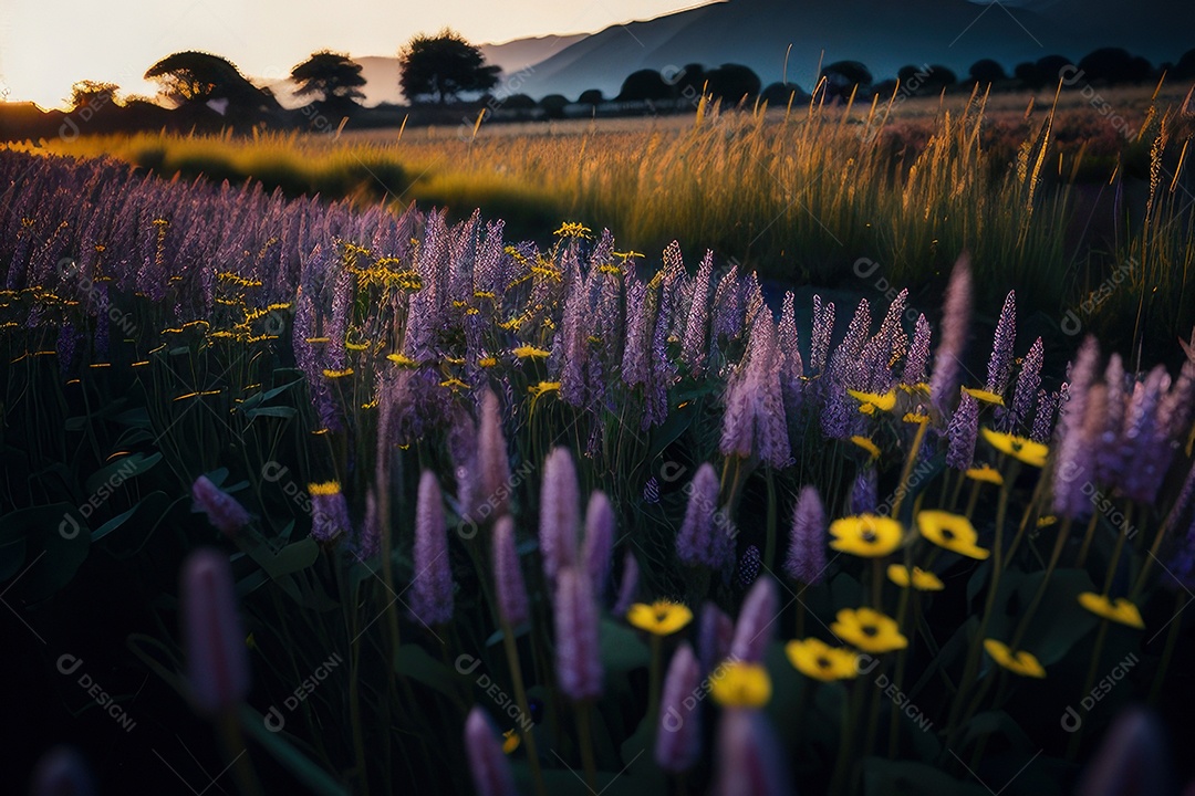 Campo de flores silvestres.