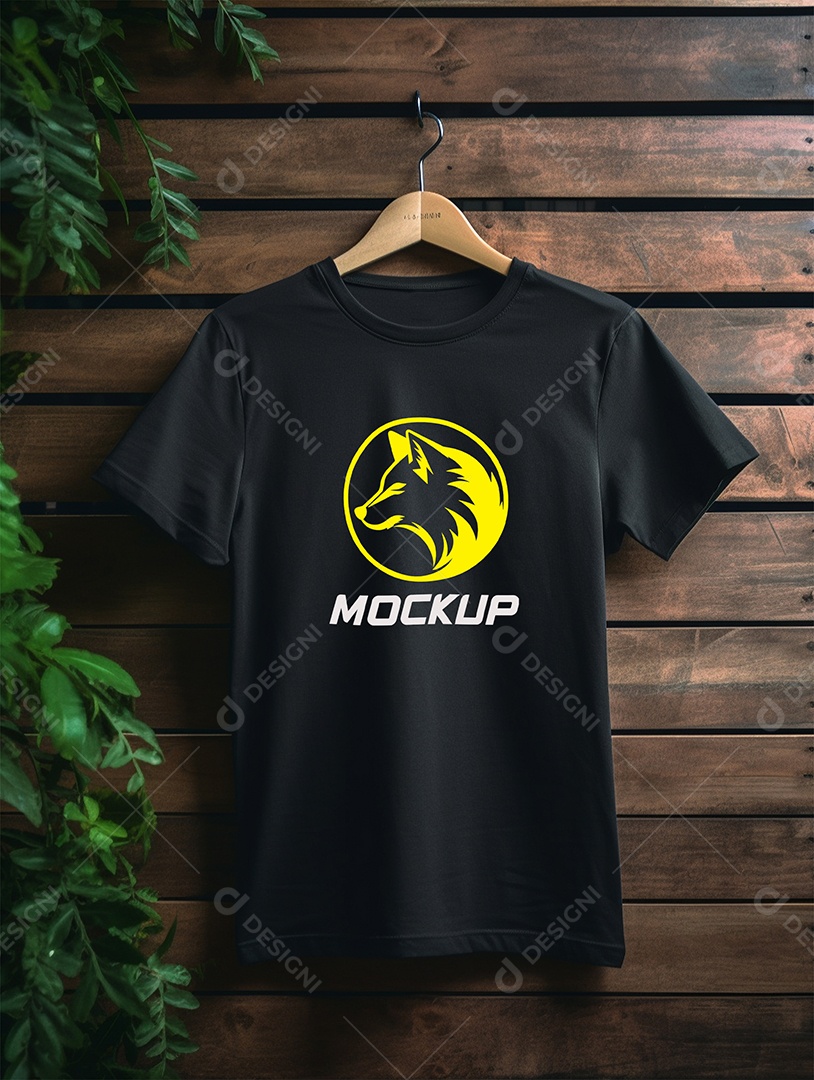 Mockup De Camiseta Em Cabide Psd Edit Vel Download Designi