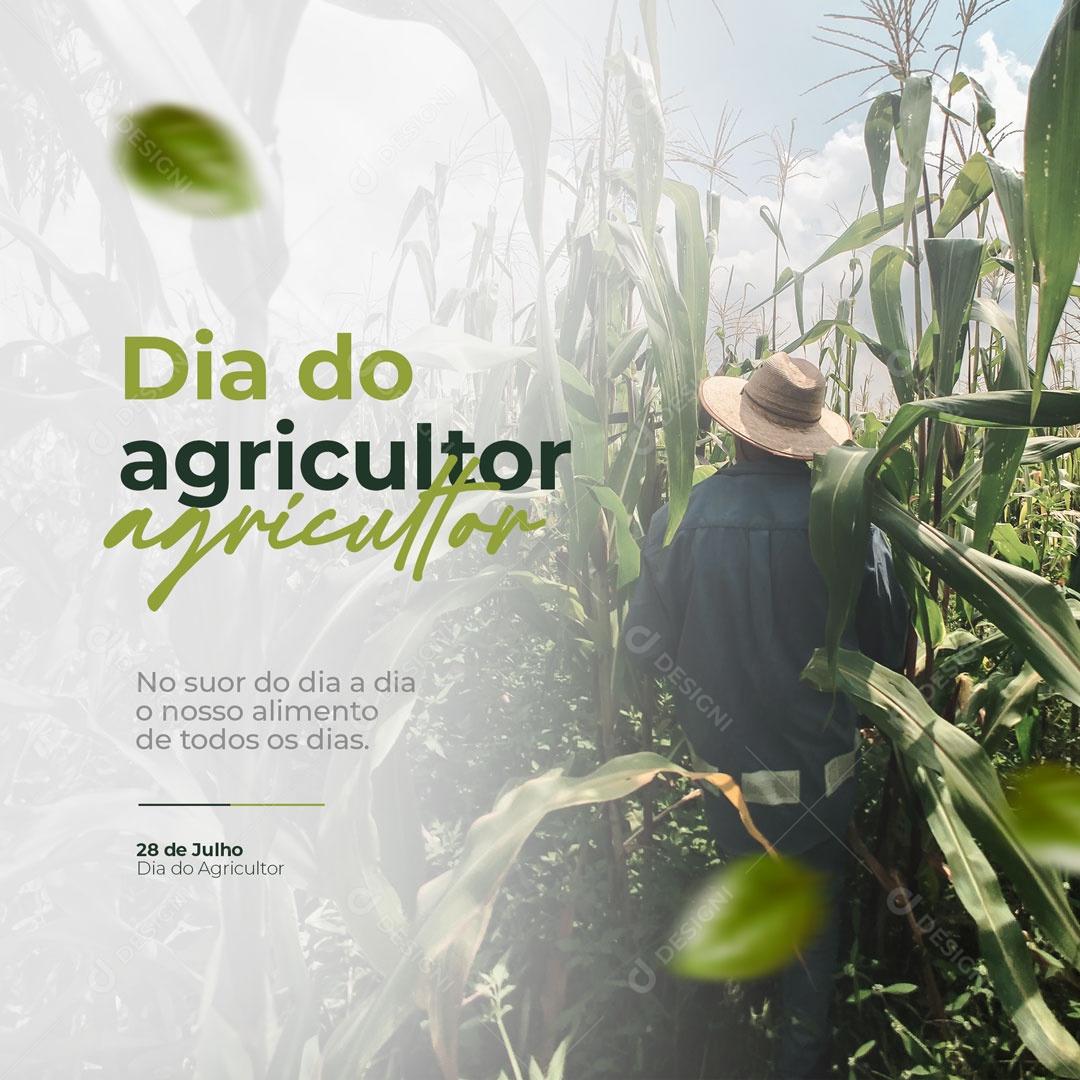 Dia do Agricultor 28 de Julho Social Media PSD Editável