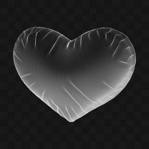 Balão Coração Plástico - Modelo 3D
