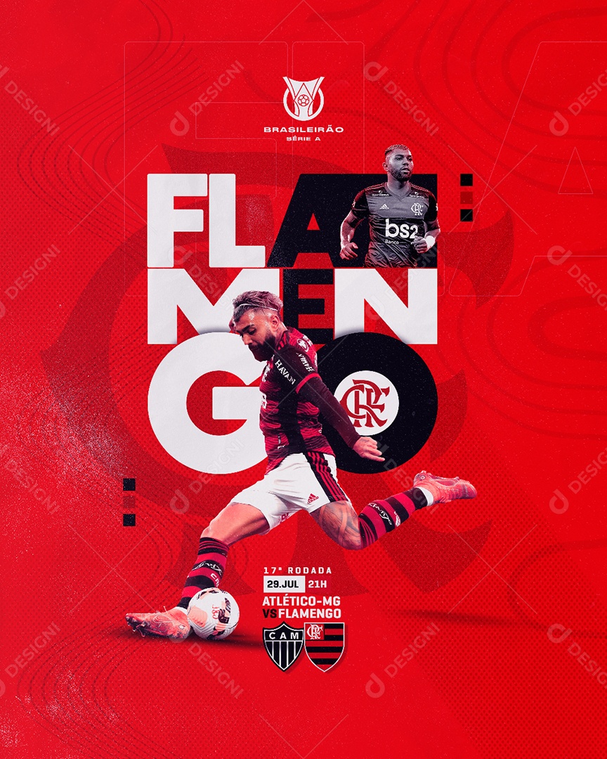 Flamengo Gabigol Futebol Social Media PSD Editável [download] - Designi