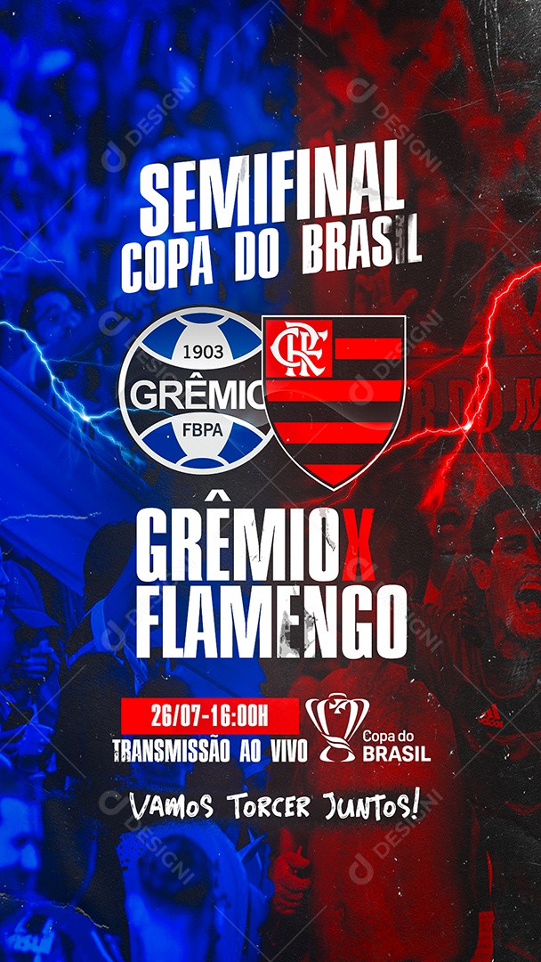 TRANSMISSÃO AO VIVO  FLAMENGO X GRÊMIO (SEMIFINAL COPA DO BRASIL 2023) 