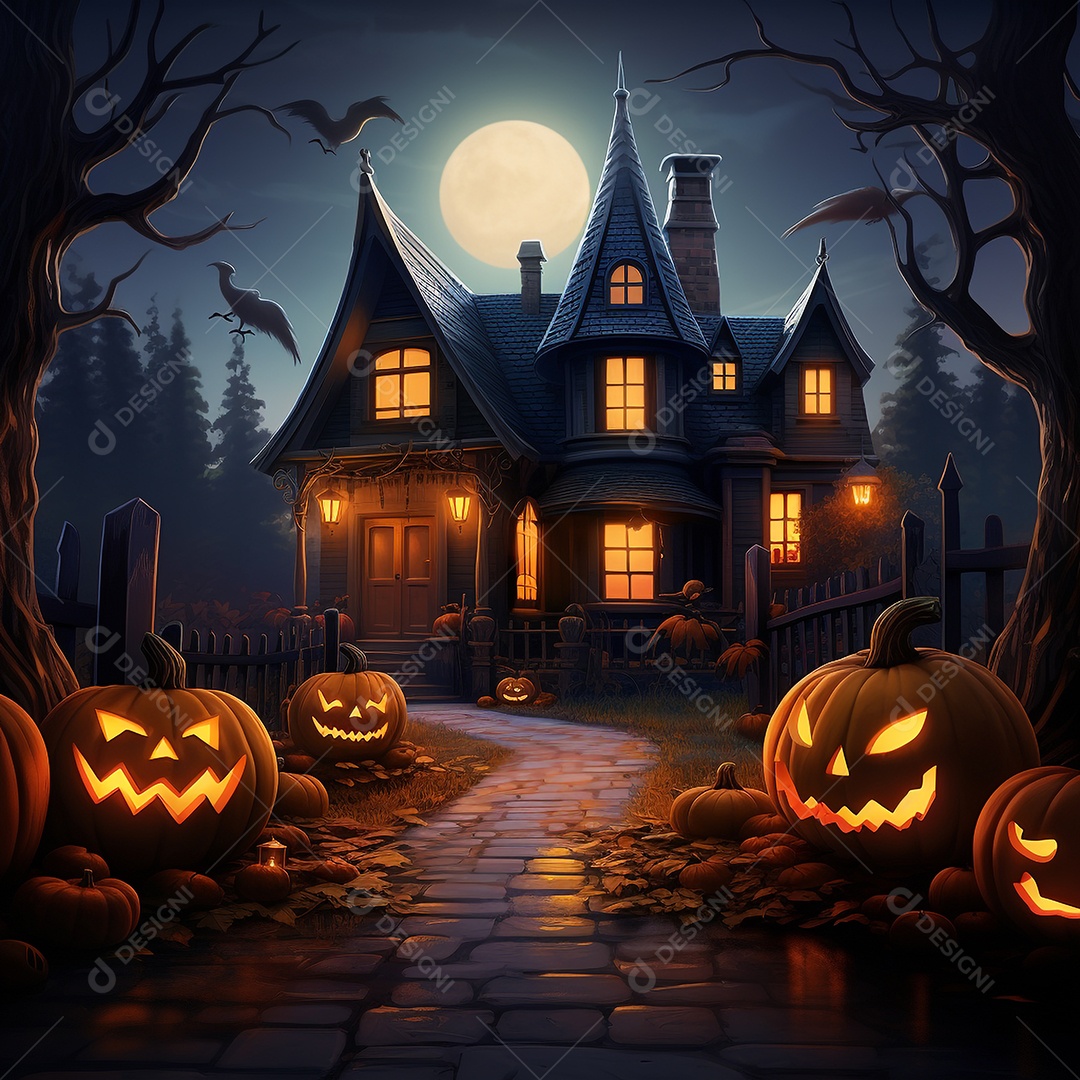 Cenário de Halloween. [download] - Designi