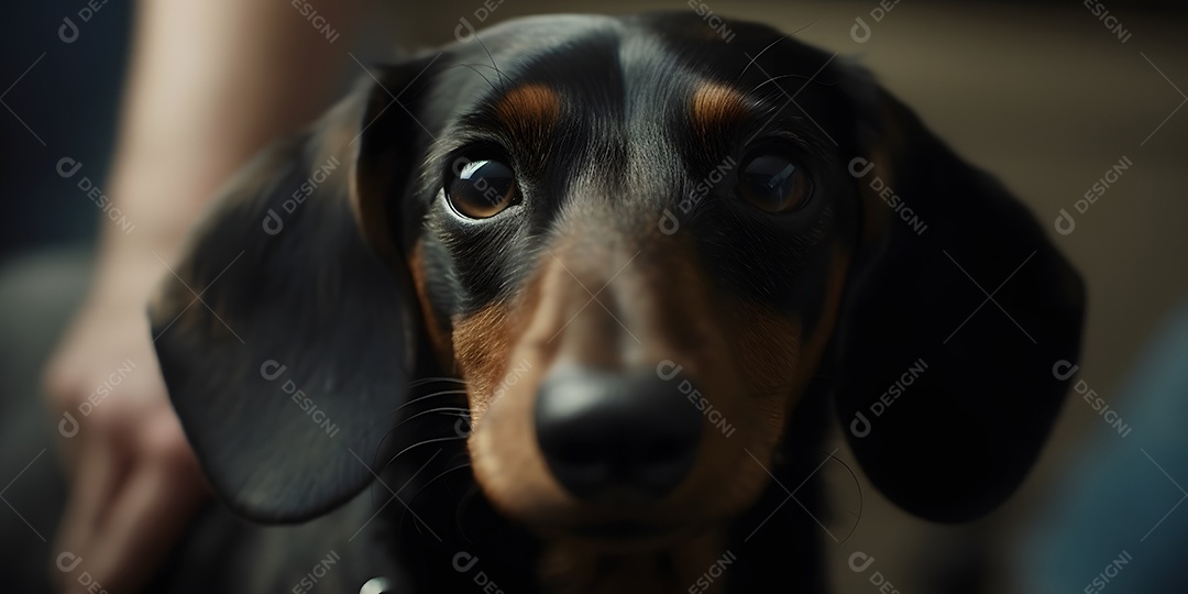 Lindo cachorro Dachshund fofo