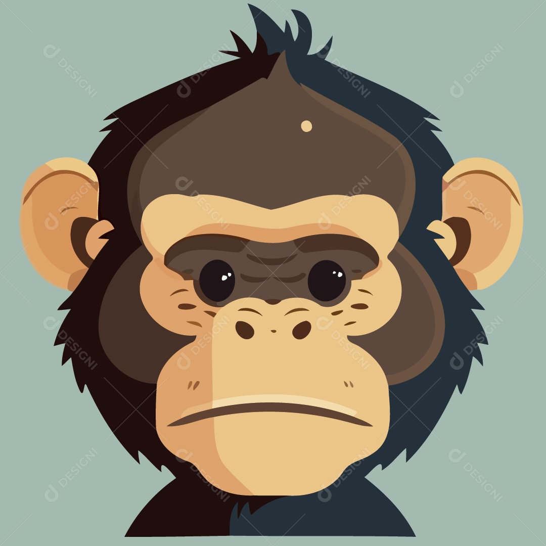 Macaco-aranha na frente ilustração do vetor. Ilustração de