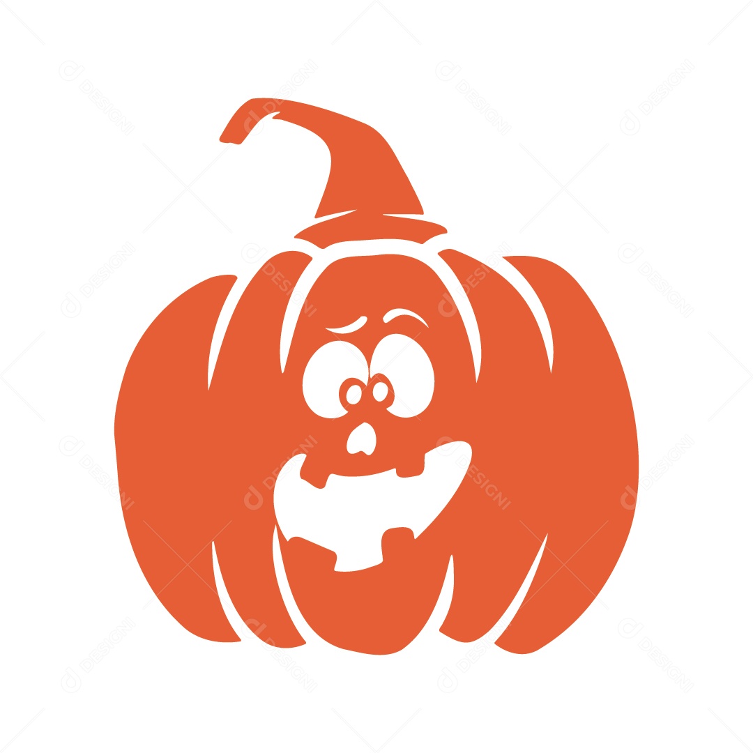 Vetores de Abóbora Assustadora De Halloween Com Cara Assustadora