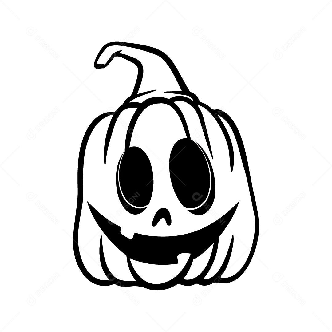 Desenho De Abóbora De Halloween Vetor EPS [download] - Designi