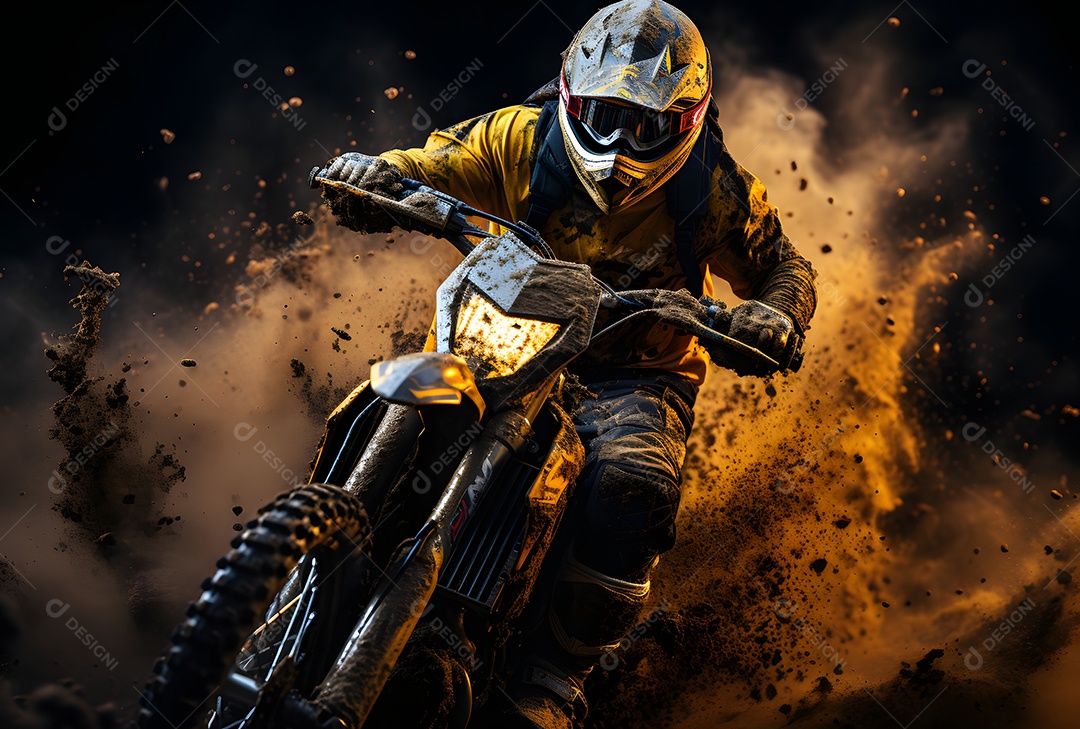 Piloto de motocross na corrida [download] - Designi