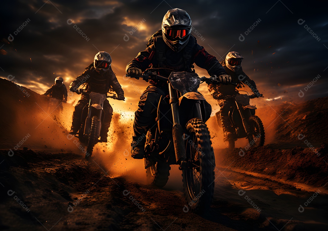 Piloto de motocross na corrida [download] - Designi