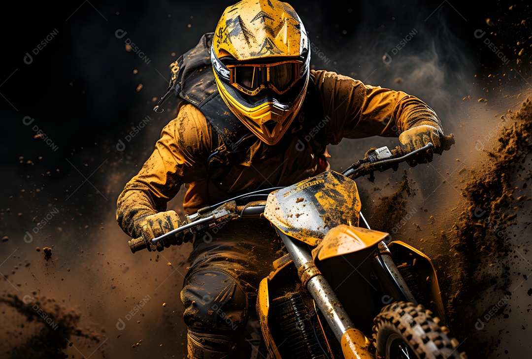 Piloto de motocross na corrida [download] - Designi