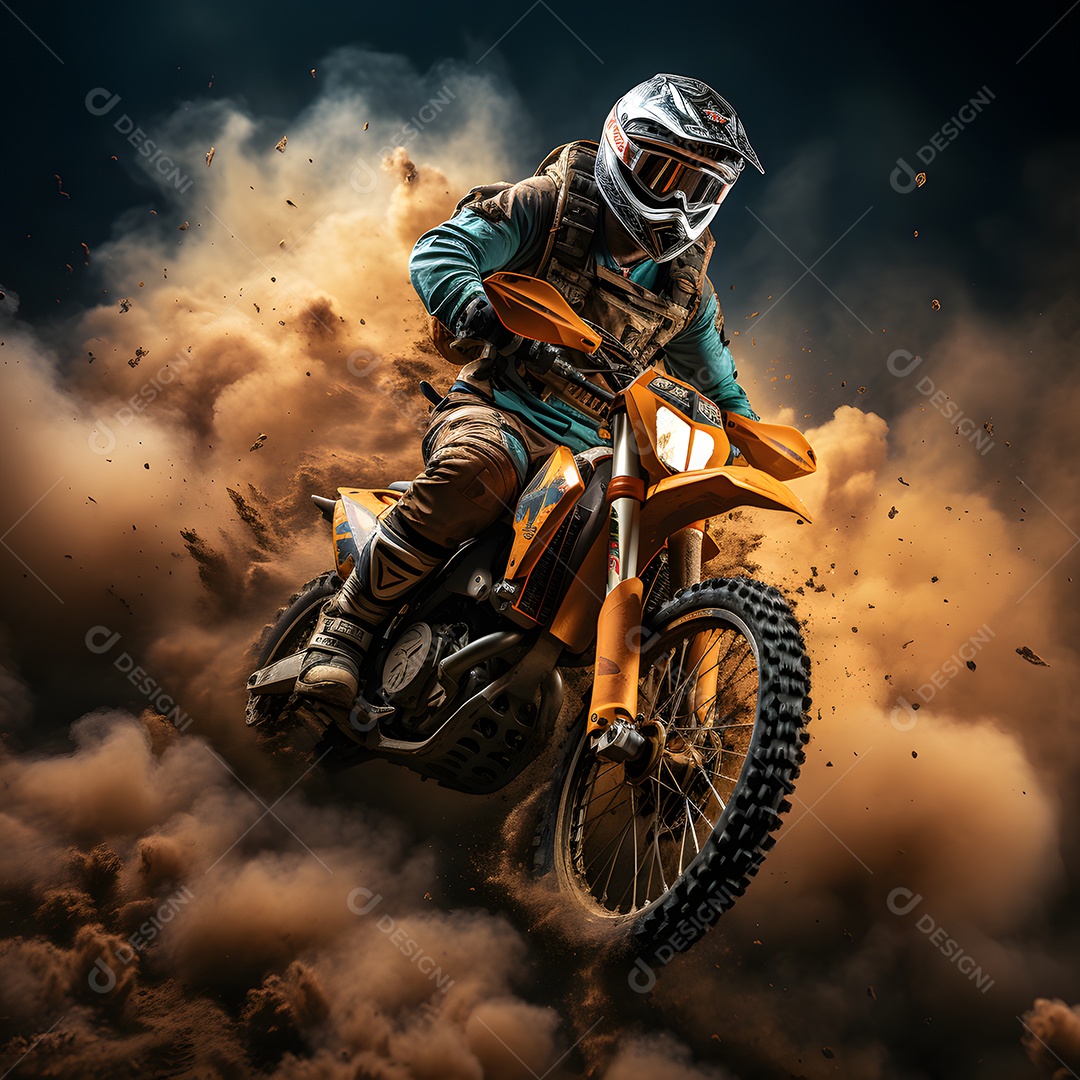 Piloto de motocross na corrida [download] - Designi