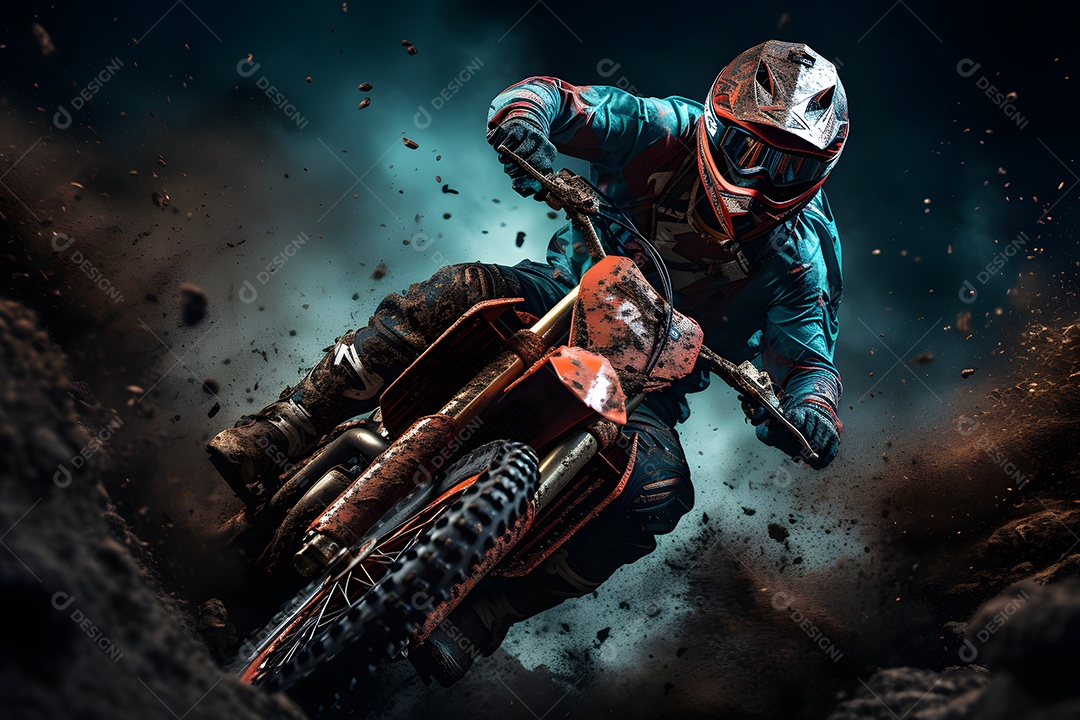 Piloto de motocross na corrida [download] - Designi