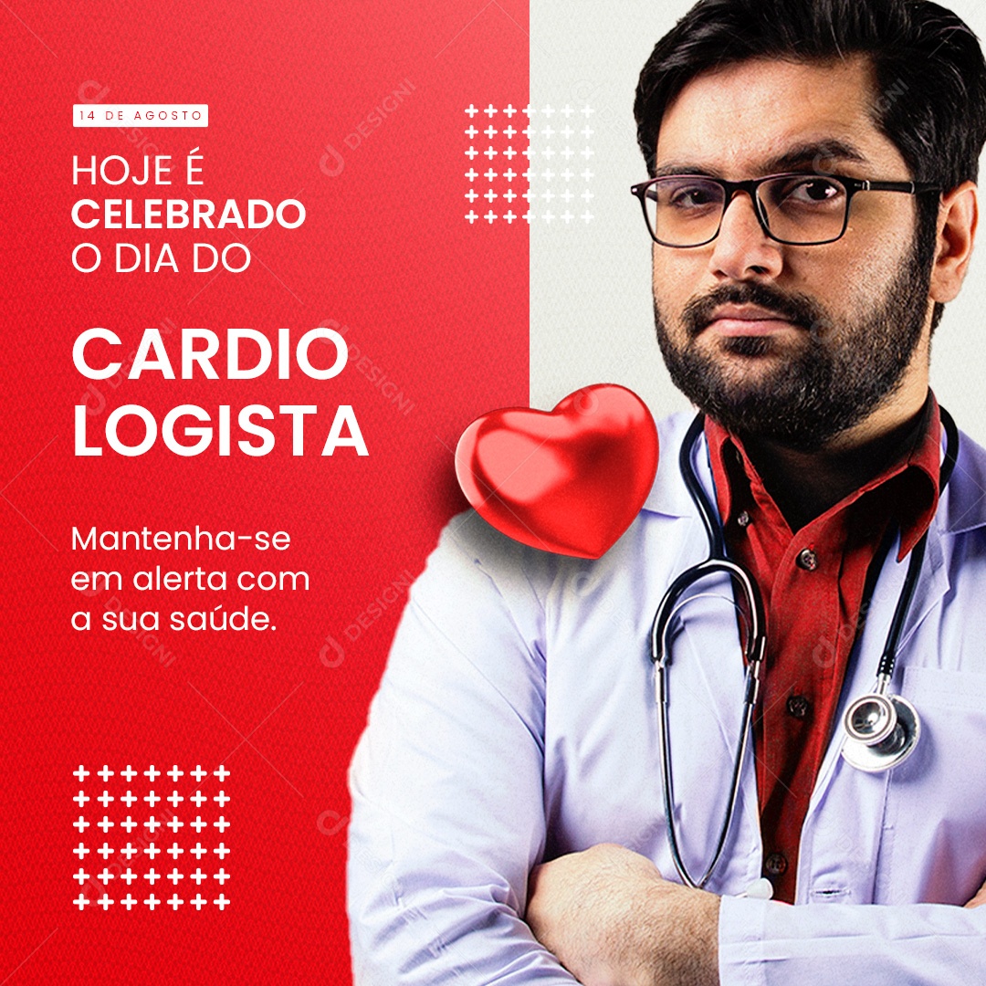 Dia Do Cardiologista Cardio Logista Social Media PSD Editável