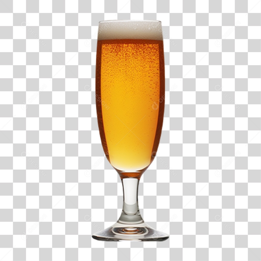 Copo com Cerveja PNG Transparente