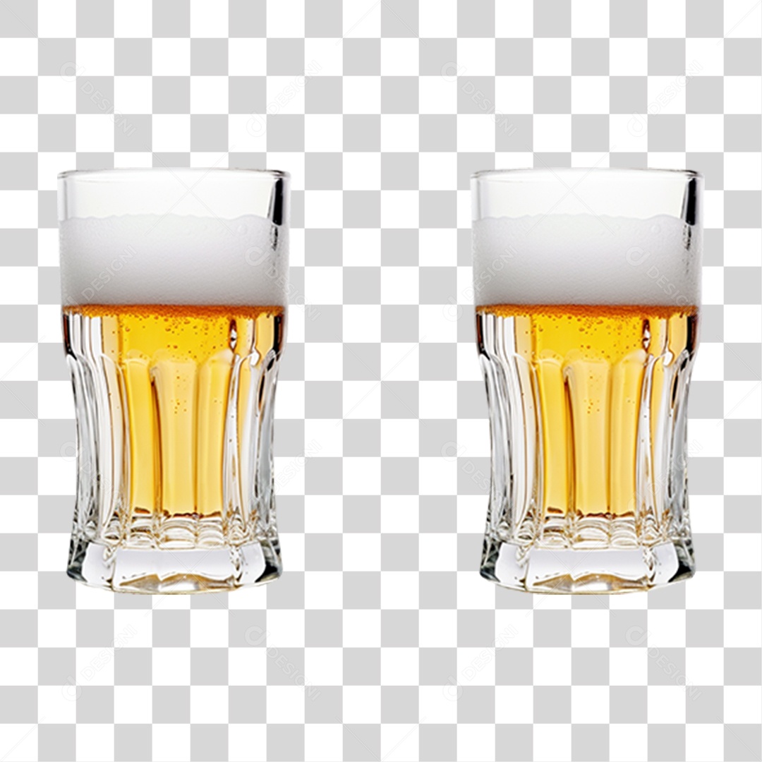 Copo com Cerveja PNG Transparente