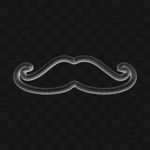 Bigode Neon - Modelo 3D