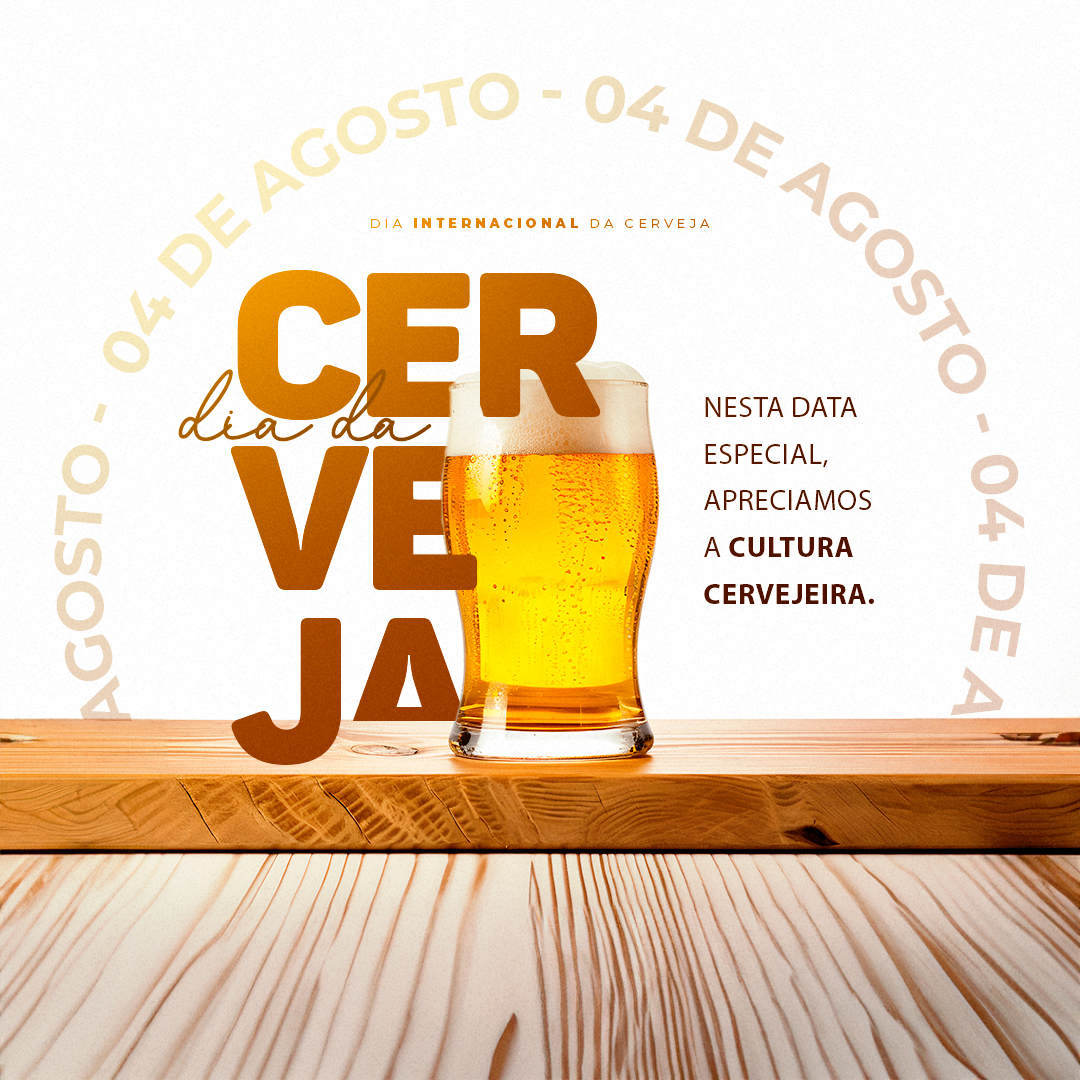 Motion Dia Internacional da Cerveja Apreciamos a Cultura Cervejeira Social Media After Effects Editável