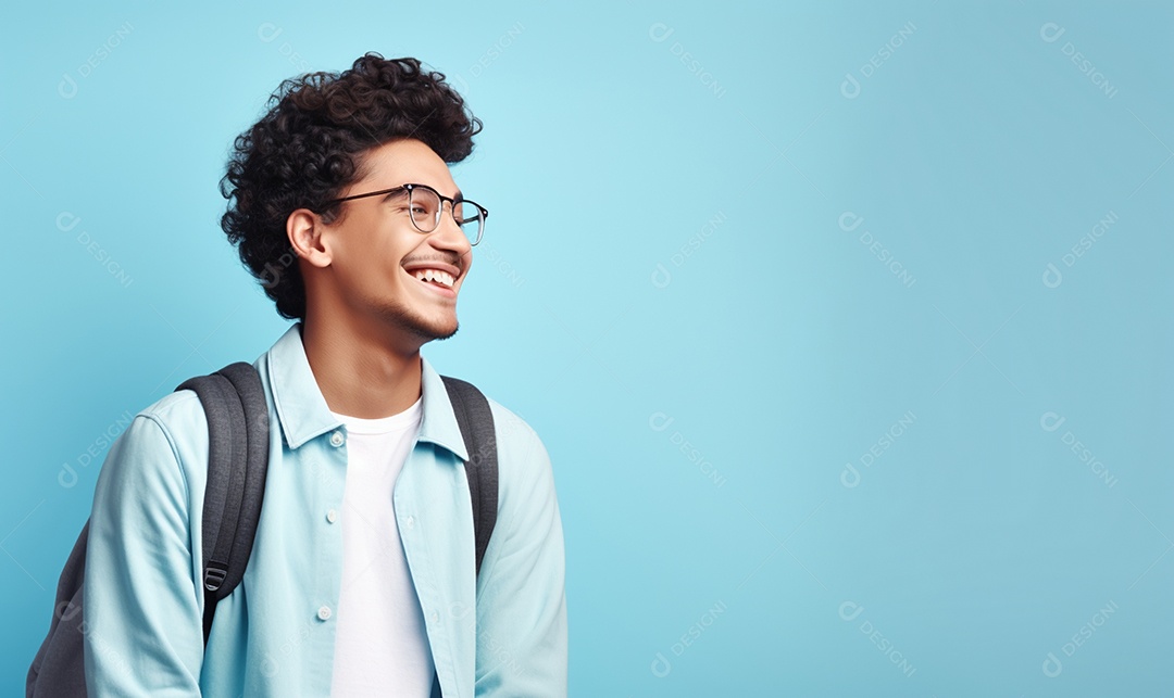 Lindo jovem estudante