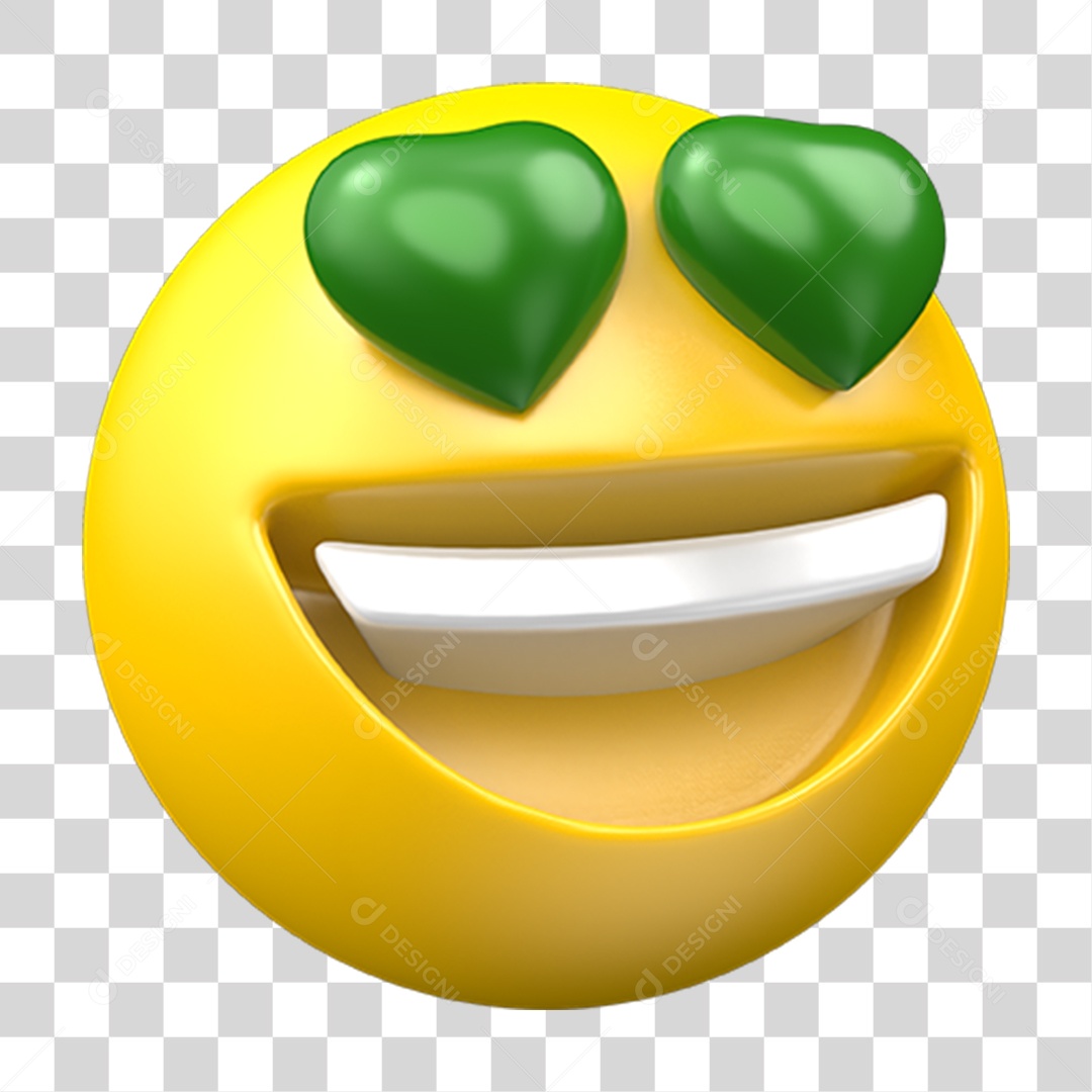 Emoji Apaixonado PNG Transparente