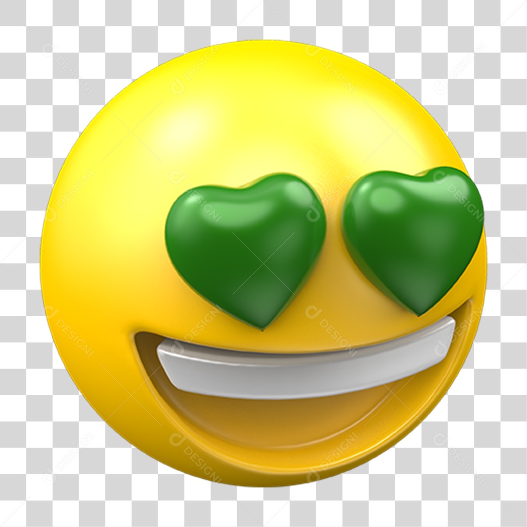 Emoji Apaixonado PNG Transparente